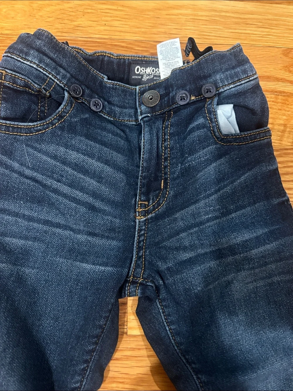 OshKosh B'gosh Boys' Dark Indigo Slim Straight Jeans